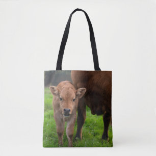 Cutest Baby Animals Cow & Calf Tote Bag