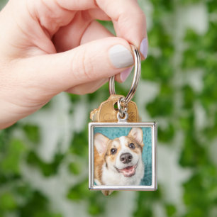 Cutest Baby Animals Cute Corgi Puppy Smile Key Ring