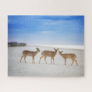 Cutest Baby Animals Deer at the Beach Jigsaw Puzzle