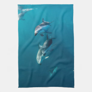 Cutest Baby Animals   Dolphin Family Tea Towel
