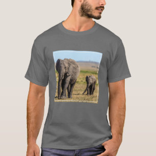 Cutest Baby Animals   Elephant Mother & Baby T-Shirt