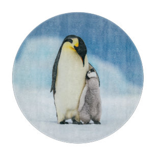 Cutest Baby Animals Emperor Penguin Chick Cutting Board