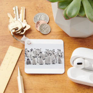 Cutest Baby Animals   Emperor Penguin Chicks Key Ring