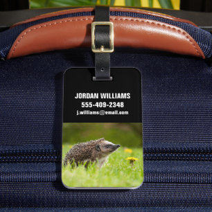 Cutest Baby Animals European Hedgehog Luggage Tag