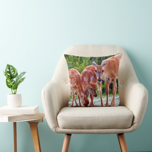 Cutest Baby Animals | Fawn with Babies Cushion (Chair)