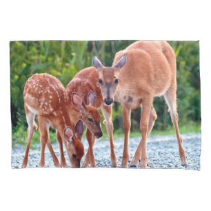 Cutest Baby Animals   Fawn with Babies Pillowcase