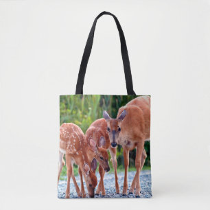 Cutest Baby Animals   Fawn with Babies Tote Bag