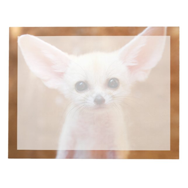 Cutest Baby Animals | Fennec Fox Notepad (Front)