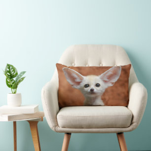 Cutest Baby Animals Fennec Fox Pup Lumbar Cushion