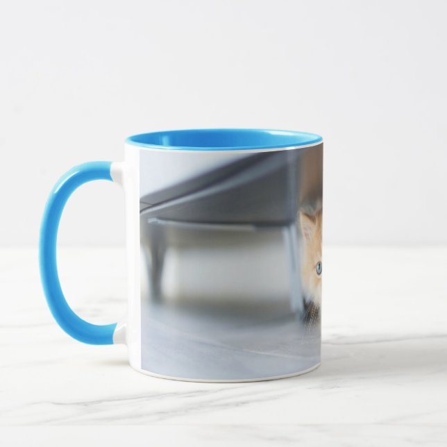 Cutest Baby Animals | Fluffy Orange Kitten Mug (Left)