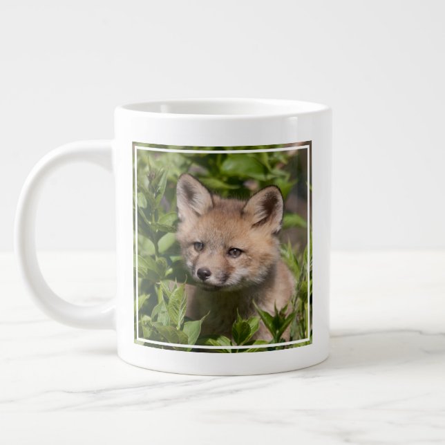 Cutest Baby Animals | Fox Kit Large Coffee Mug (Left)