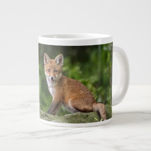 Cutest Baby Animals Foxy Smile Large Coffee Mug