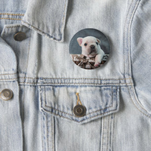 Cutest Baby Animals French Bulldog 6 Cm Round Badge