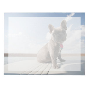 Cutest Baby Animals   French Bulldog Boating Notepad