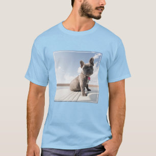 Cutest Baby Animals   French Bulldog Boating T-Shirt