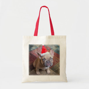 Cutest Baby Animals French Bulldog Christmas Tote Bag