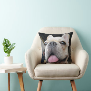 Cutest Baby Animals French Bulldog Face Cushion