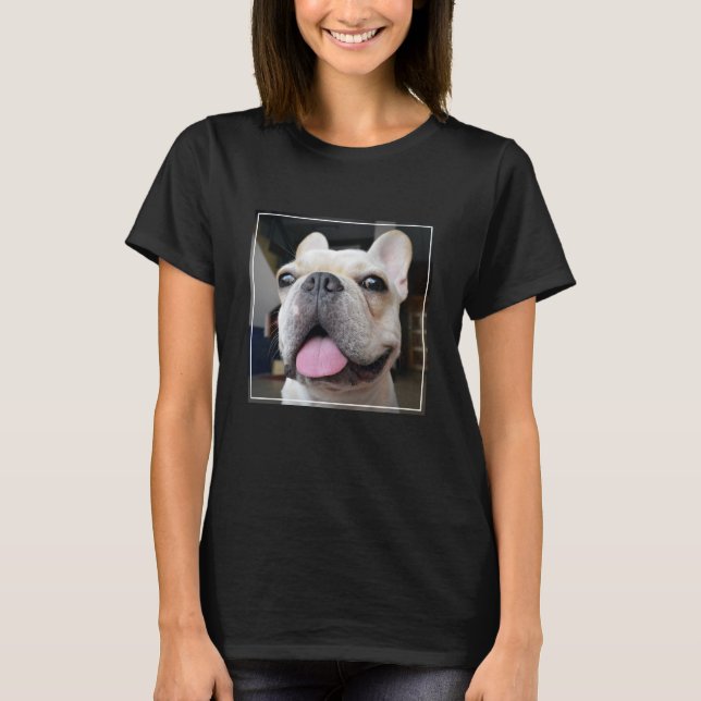 Cutest Baby Animals | French Bulldog Face T-Shirt (Front)