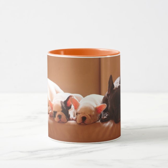 Cutest Baby Animals | French Bulldog Family Mug (Center)