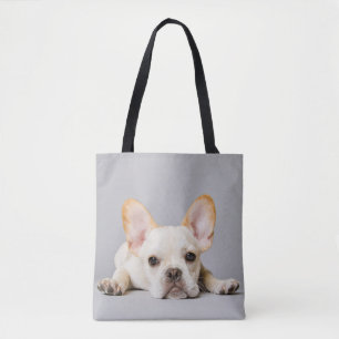 Cutest Baby Animals French Bulldog Lying Down Tote Bag
