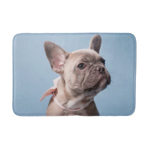 Cutest Baby Animals   French Bulldog Pink Bow Bath Mat