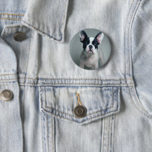 Cutest Baby Animals French Bulldog Puppy 6 Cm Round Badge