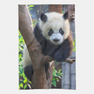Cutest Baby Animals Giant Panda Cub Tea Towel