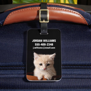 Cutest Baby Animals   Ginger Kitten Luggage Tag
