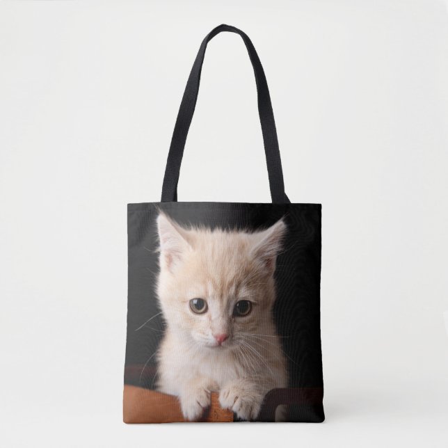 Cutest Baby Animals | Ginger Kitten Tote Bag (Front)