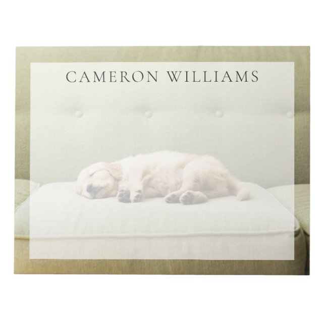 Cutest Baby Animals | Golden Retriever Puppy 2 Notepad (Front)