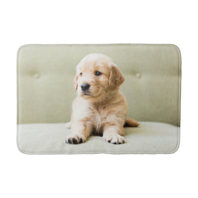Cutest Baby Animals | Golden Retriever Puppy Bath Mat (Front)
