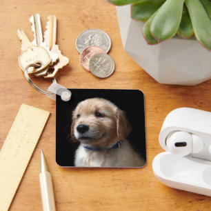 Cutest Baby Animals Golden Retriever Puppy Key Ring