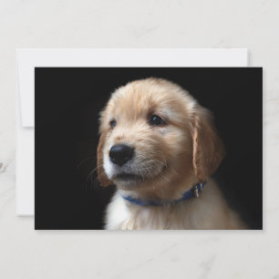Cutest Baby Animals Golden Retriever Puppy Thank You Card