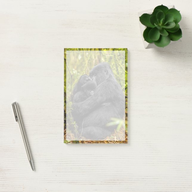 Cutest Baby Animals | Gorilla & Baby Post-it Notes (Office)