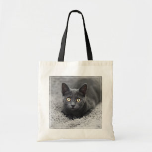 Cutest Baby Animals Grey Cat Tote Bag