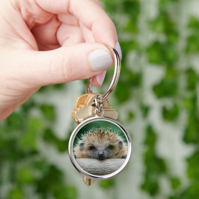 Cutest Baby Animals | Hedgehog Smile Key Ring (Hand)