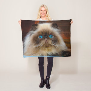 Cutest Baby Animals Himalayan Cat Fleece Blanket