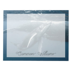 Cutest Baby Animals Humpback Whale Calf Notepad