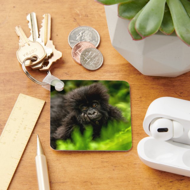 Cutest Baby Animals | Infant Mountain Gorilla Key Ring (Desk)