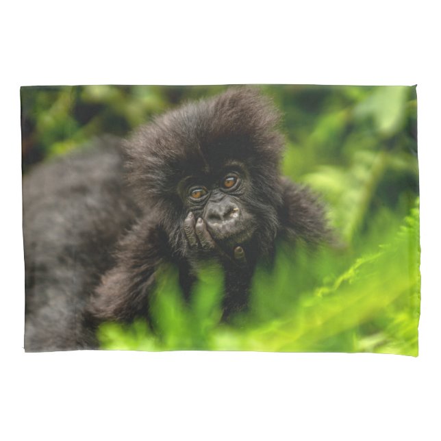 Cutest Baby Animals | Infant Mountain Gorilla Pillowcase (Front)