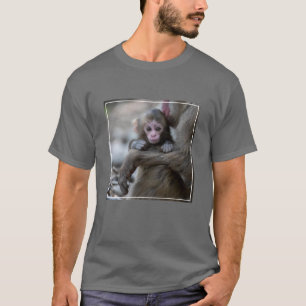 Cutest Baby Animals Japanese Monkey & Baby T-Shirt