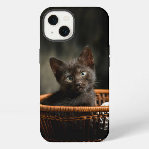 Cutest Baby Animals Kitten in Basket iPhone 13 Case