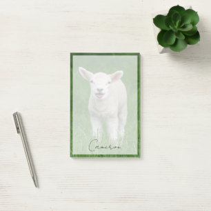 Cutest Baby Animals   Lil Lamb Post-it Notes