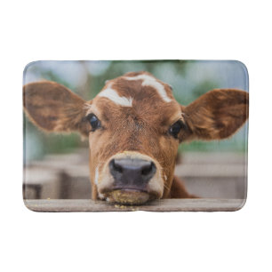 Cutest Baby Animals Little Cow Calf Bath Mat