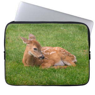 Cutest Baby Animals Little Fawn Laptop Sleeve