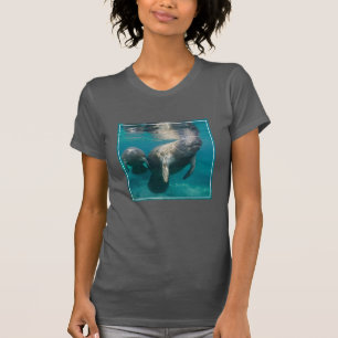 Cutest Baby Animals   Manatee & Baby T-Shirt