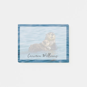 Cutest Baby Animals Mother & Baby Sea Otter Post-it Notes