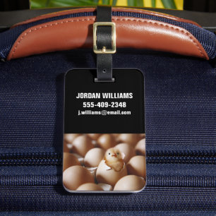 Cutest Baby Animals   New Baby Chick Luggage Tag
