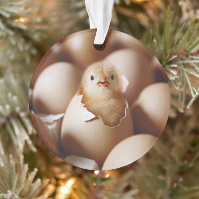 Cutest Baby Animals | New Baby Chick Ornament (Tree)