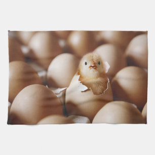 Cutest Baby Animals   New Baby Chick Tea Towel